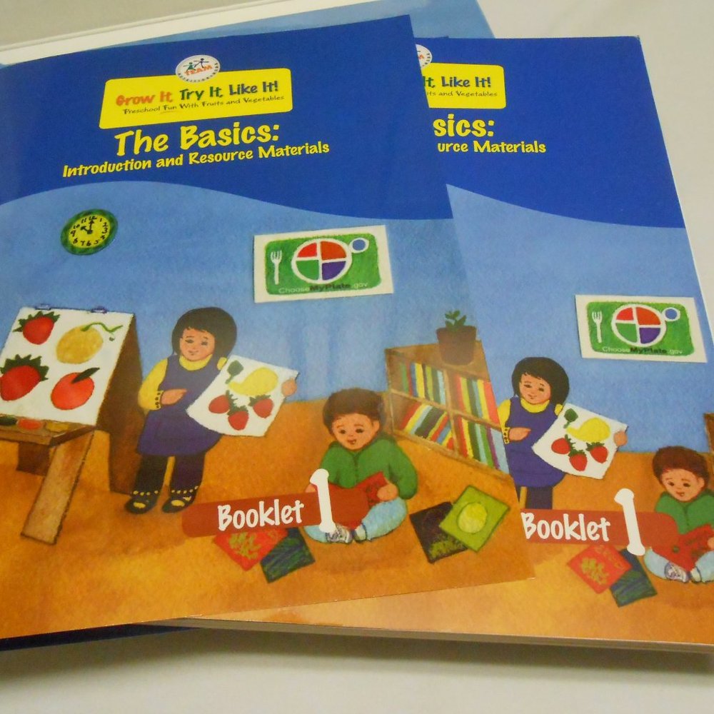 NEW Pre-School Fun w/ Fruits & Vegetables Grow it,Try it Like it! teaching guide